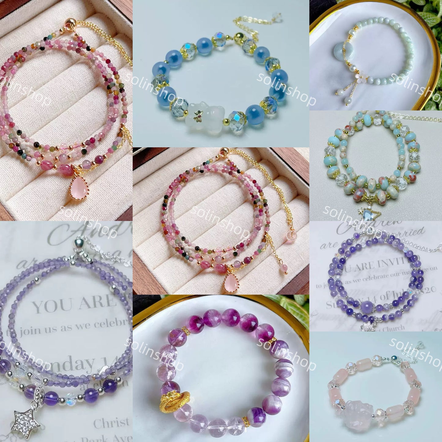 Live Product- Crystal Bracelet Bag