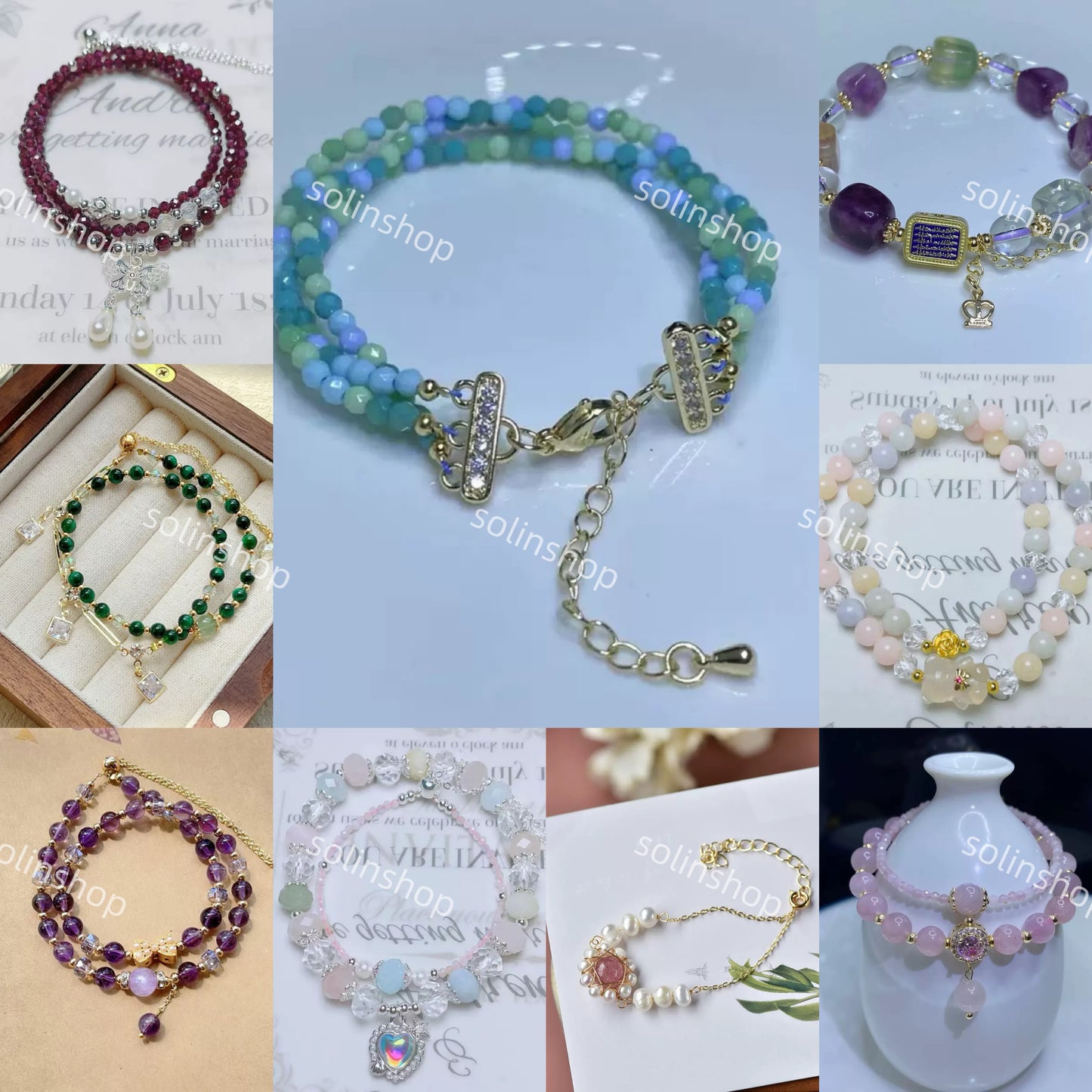 Live Product- Crystal Bracelet Bag