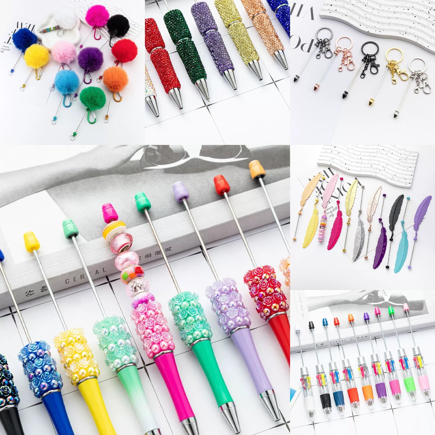 【Lucky Draw & Freebie】Live Product- Beadable Pen/Chain/Bookmark Bag